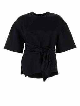 Nanushka - Black Round Neck T-Shirt (M)