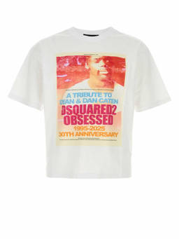 Dsquared2 - White Crewneck Printed T-Shirt