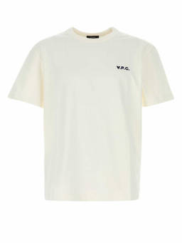 A.P.C. - White Crewneck Logo T-Shirt