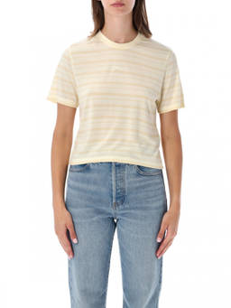 Maison Kitsune - Off White Stripes T-Shirt
