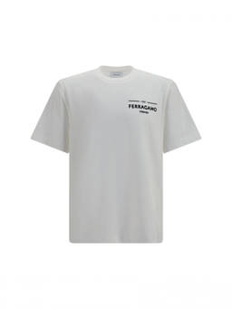 Ferragamo - White Crew Neck T-Shirt