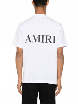 Amiri - White Crewneck Logo T-Shirt