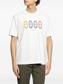 Ps By Paul Smith - White Crewneck Printed T-Shirt (XL)