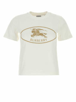 Burberry - White Cotton T-Shirt (S)