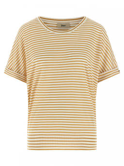 Herno - Yellow Stripes Round Neck T-Shirt