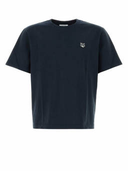 Maison Kitsune - Navy Blue Solid T-Shirt