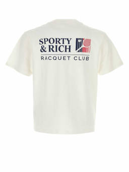 Sporty & Rich - White Crew Neck T-Shirt