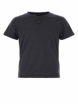 PRADA - Dar Grey Logo T-Shirt (S)