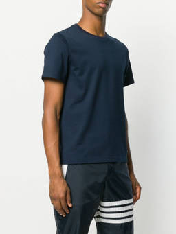 Thom Browne - Navy Blue Logo T-Shirt (2XL)