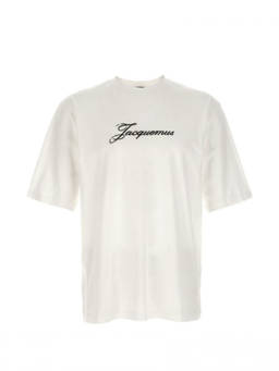 JACQUEMUS - White Logo Crew Neck T-Shirt
