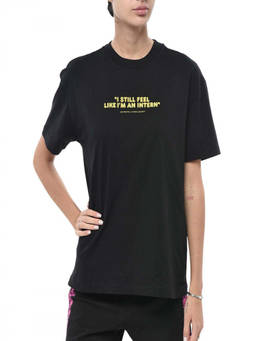 OFF-WHITE - Black Crew Neck T-Shirt