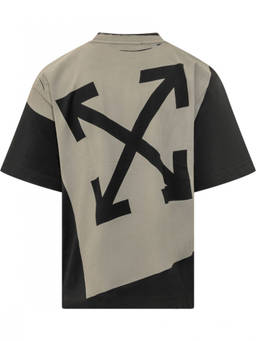 OFF-WHITE - Black Crew Neck T-Shirt
