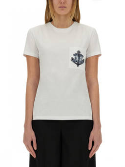 Max Mara - White Crew Neck T-Shirt