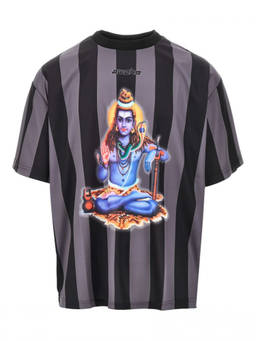 Awake Ny - Black Crewneck Printed T-Shirt (S)