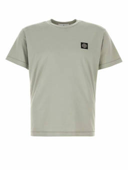 Stone Island - Sage Green Crewneck Logo T-Shirt
