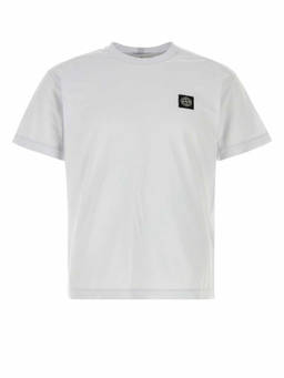 Stone Island - Sky Blue Crewneck Logo T-Shirt