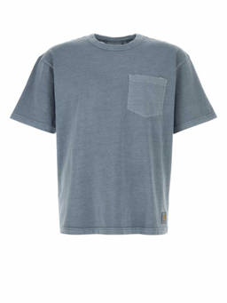 Carhartt WIP - Powder Blue Crewneck Logo Pocket T-Shirt