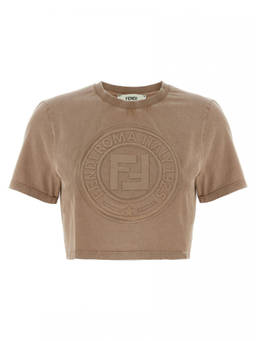Fendi - Brown 3D Roma T-Shirt