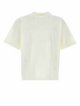 The Row - White Solid Crew Neck T-Shirt