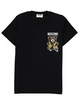 Moschino - Black Graphic Crew Neck T-Shirt