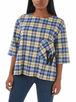 Woolrich - Multicolour Plaid Round Neck T-Shirt (S)