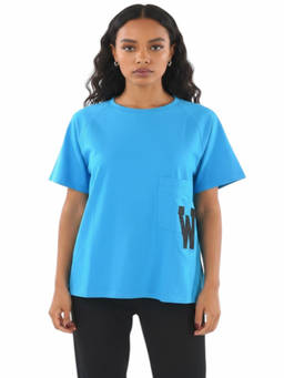 Woolrich - Blue Logo Crew Neck T-Shirt