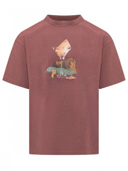 Drole De Monsieur - Red Crew Neck T-Shirt