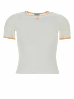 Courreges - White Crew Neck T-Shirt