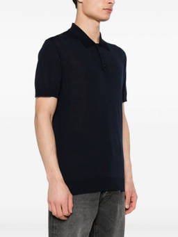 Golden Goose - Blue Wool Polo T-Shirt (S)