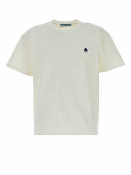 PRADA - White Logo Crew Neck T-Shirt (S)