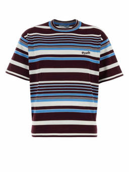 PRADA - Multicolour Stripes Crew Neck T-Shirt