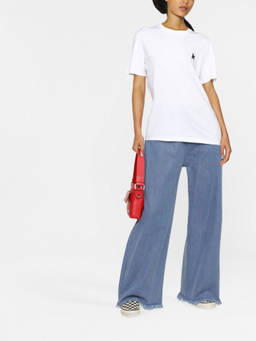 Golden Goose - White Cotton Logo T-Shirt