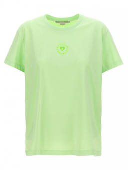 Stella McCartney - Light Green Iconic Mini Heart T-Shirt (XS)