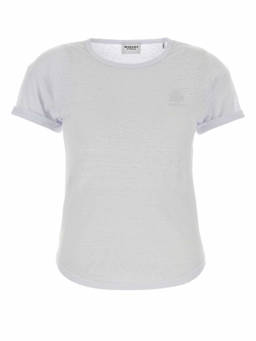 Isabel Marant - White Round Neck Logo T-Shirt