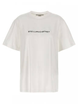 Stella McCartney - White Crew Neck Logo T-Shirt