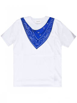 Parosh - White Crew Neck Printed T-Shirt