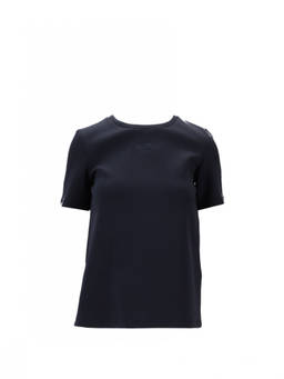 Max Mara - Navy Blue Crew Neck T-Shirt
