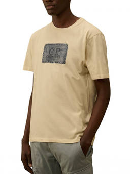 C.P. Company - Beige Logo T-Shirt
