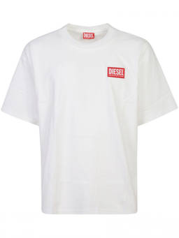 Diesel - White Relaxed Logo T-Shirt