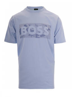 Boss - Blue Logo Crew Neck T-Shirt