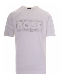 Boss - Off White Logo T-Shirt