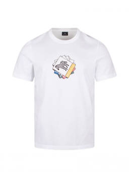 Ps By Paul Smith - White Graphic T-Shirt (XL)