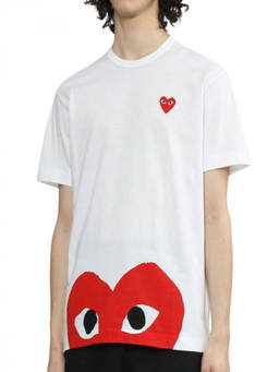 COMME des GARCONS - White Graphic Crew Neck T-Shirt (XS)