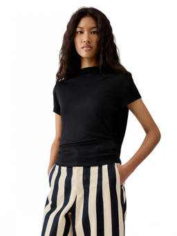 JACQUEMUS - Black Boat Neck T-Shirt (M)