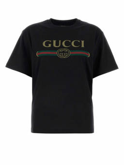 Gucci - Black Logo Crew Neck T-Shirt