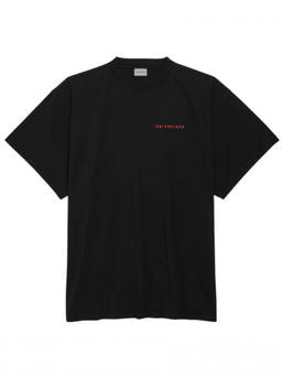 Balenciaga - Black Oversized Logo T-Shirt