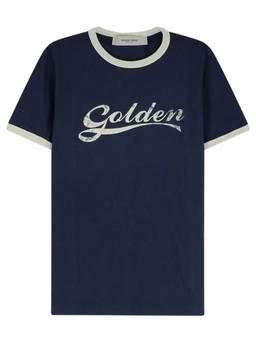 Golden Goose - Blue Crew Neck T-Shirt