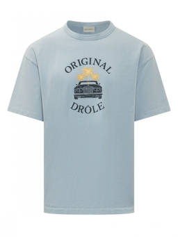 Drole De Monsieur - Light Blue Regular T-Shirt