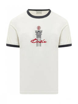 Drole De Monsieur - White Graphic Logo T-Shirt