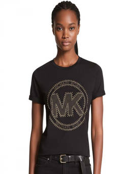 Michael Kors - Black Logo Crewneck T-Shirt
